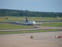 Lufthansa Airbus A 380 zu Besuch Flughafen Koeln Bonn P065